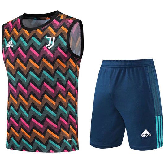 Juventus Coloured Short Training Set No Sleeves 22/23