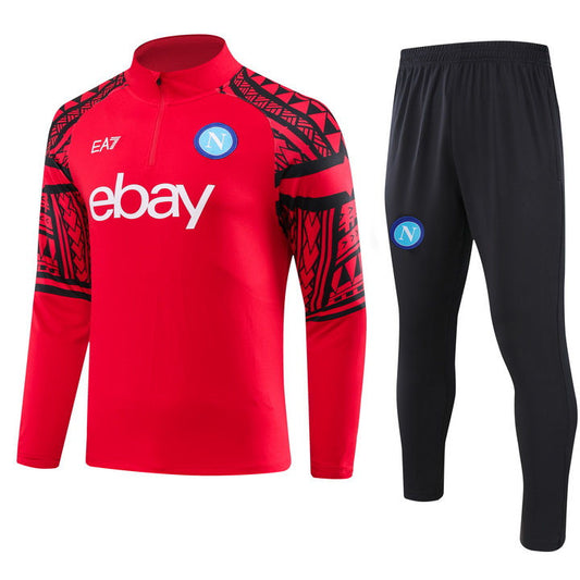 Napoli Red Ebay Halfzip Tracksuit 23/24