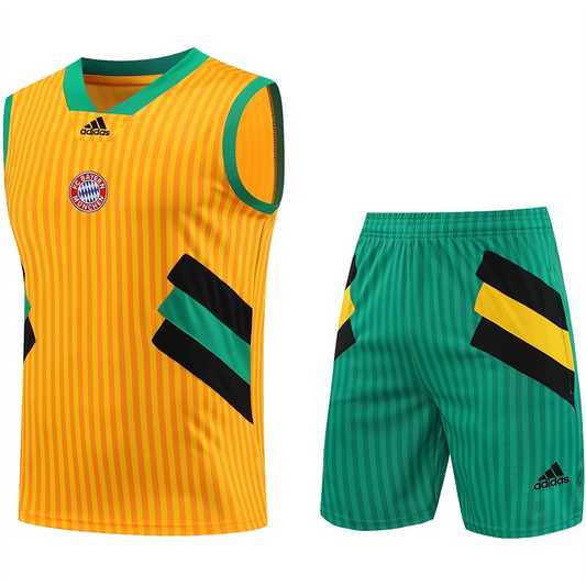 Bayern Yellow Short Training Set No Sleeves 23/24