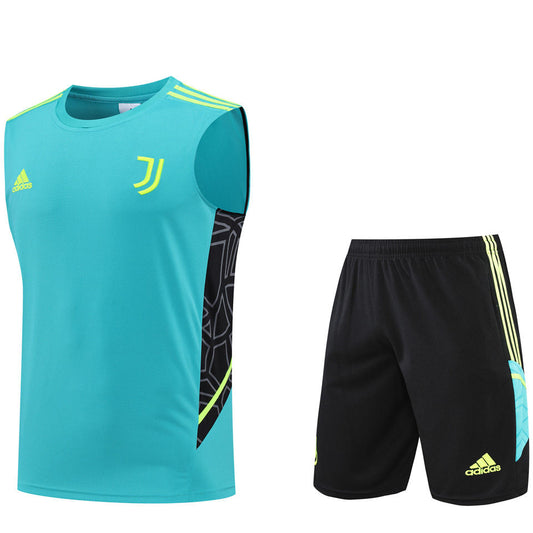 Juventus Green Short Training Set No Sleeves 22/23