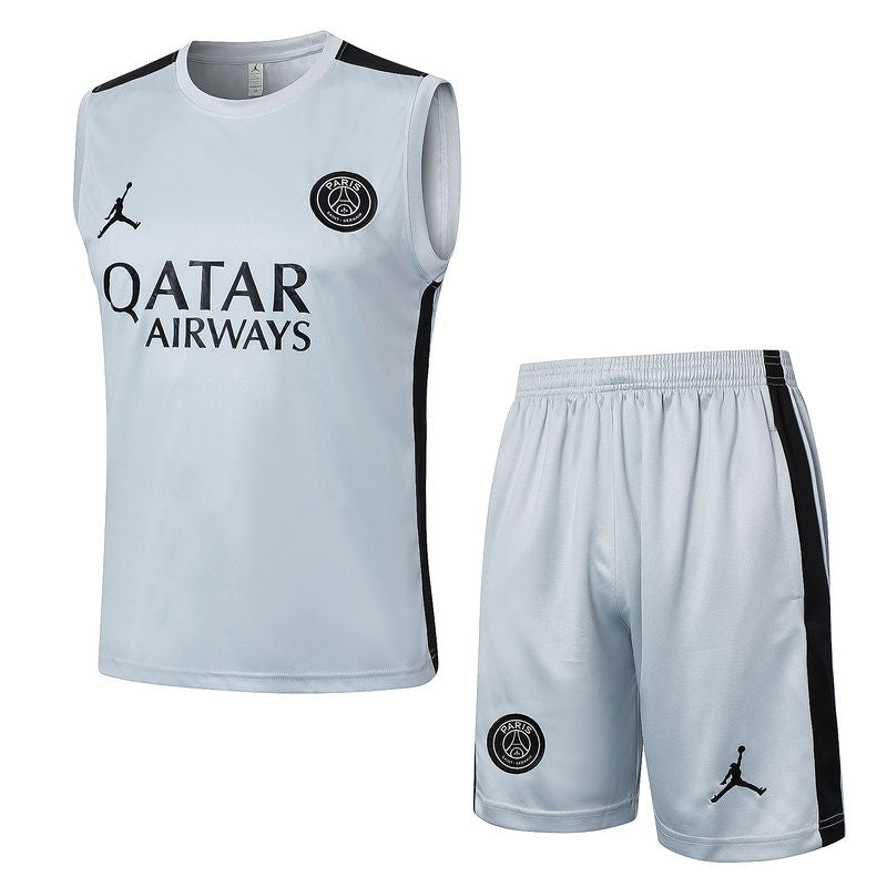 PSG Grey Short Training Set No Sleeves 24/25