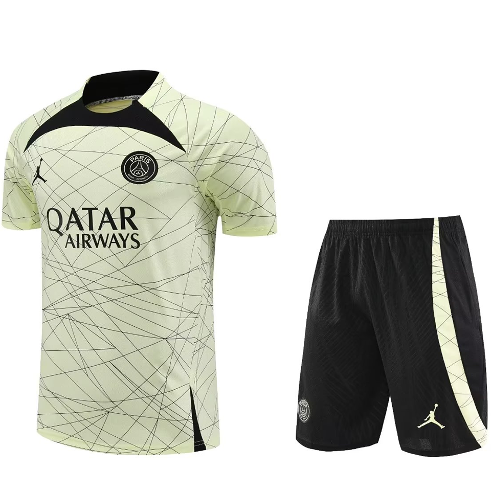 PSG Light Yellow Short Training Set 23/24