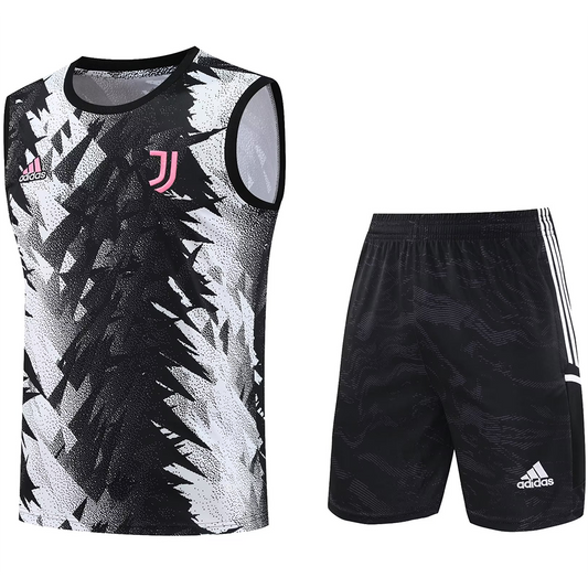 Juventus Black Short Training Set No Sleeves 23/24