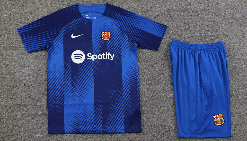 Barcelona Sapphire Blue Short Training Set 23/24