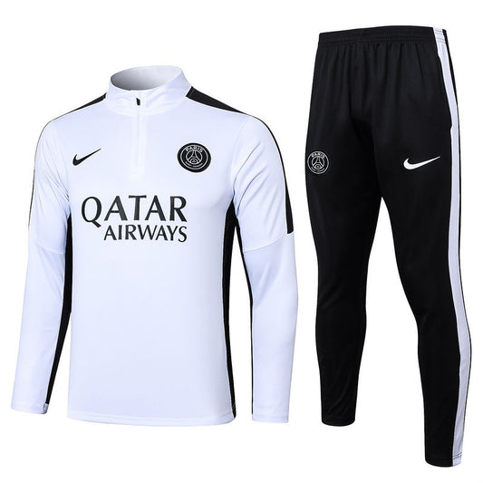 PSG White Halfzip Tracksuit 23/24