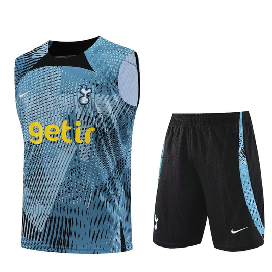 Tottenham Blue Short Training Set No Sleeves 23/24