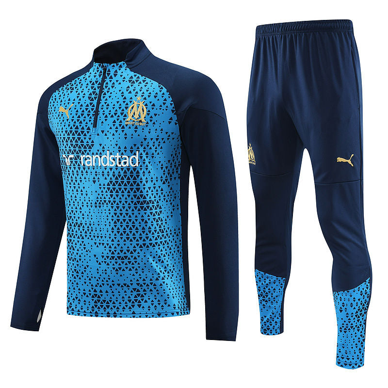 Marseille Blue Halfzip Tracksuit 23/24