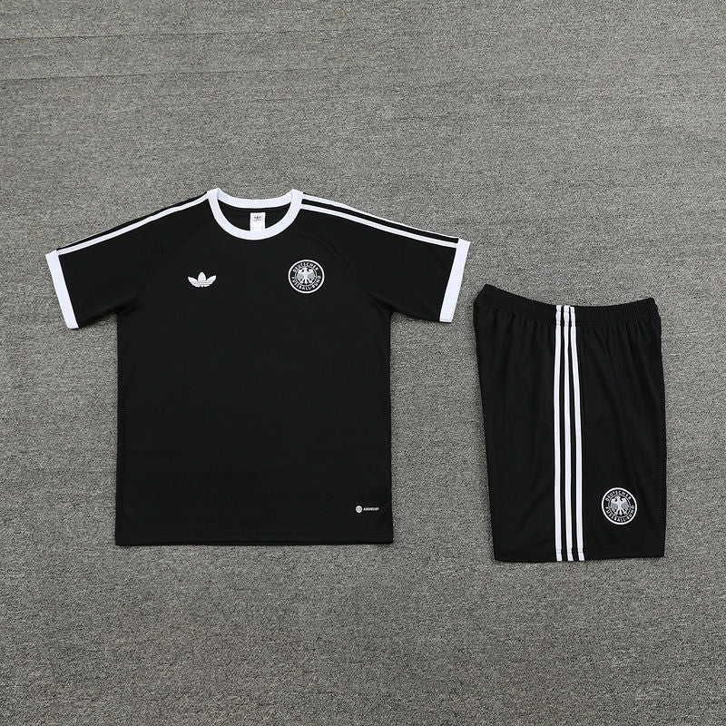 Germany Black Adidas Short Training Set 24/25