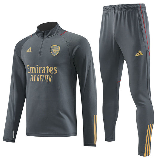 Arsenal Gray Halfzip Tracksuit 23/24