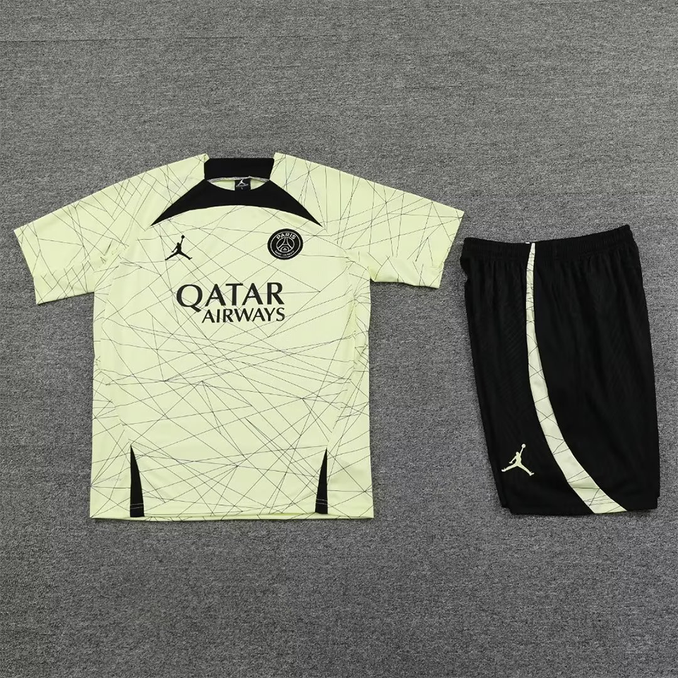 PSG Light Yellow Short Training Set 23/24