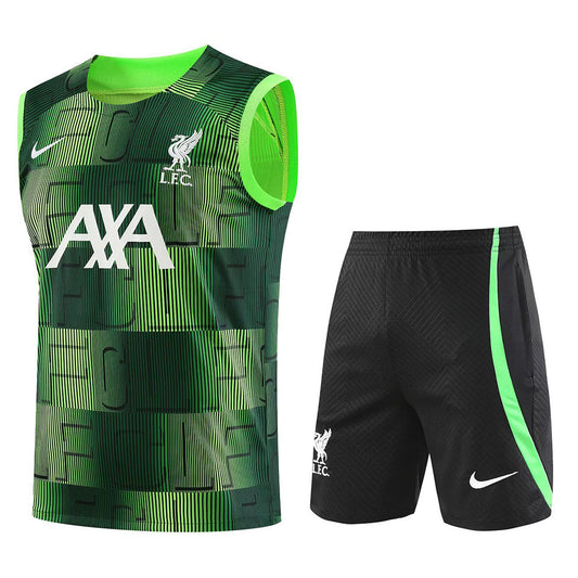 Liverpool Green Short Training Set No Sleeves 23/24