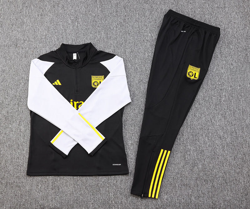 Lyon Black Halfzip Tracksuit 23/24