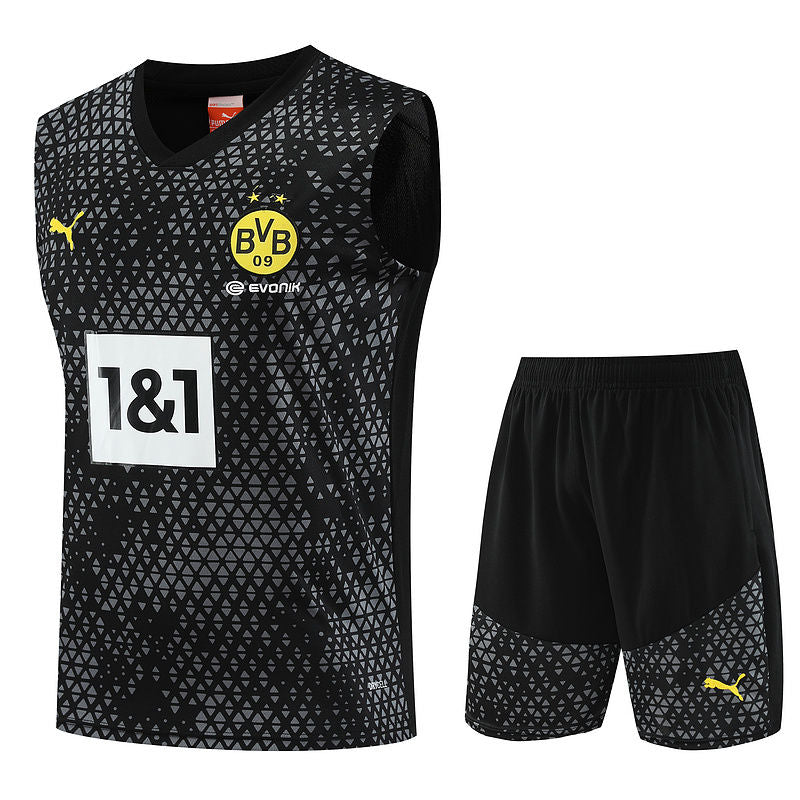 Dortmund Black Short Training Set No Sleeves 23/24