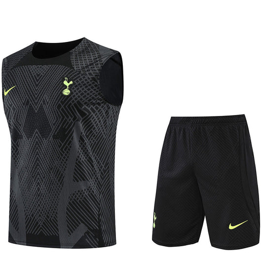 Tottenham Black Short Training Set No Sleeves 22/23