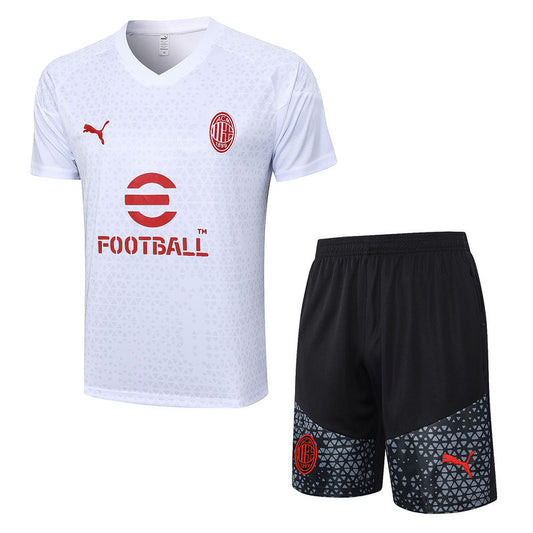 Ac Milan White Short Training Set 23/24