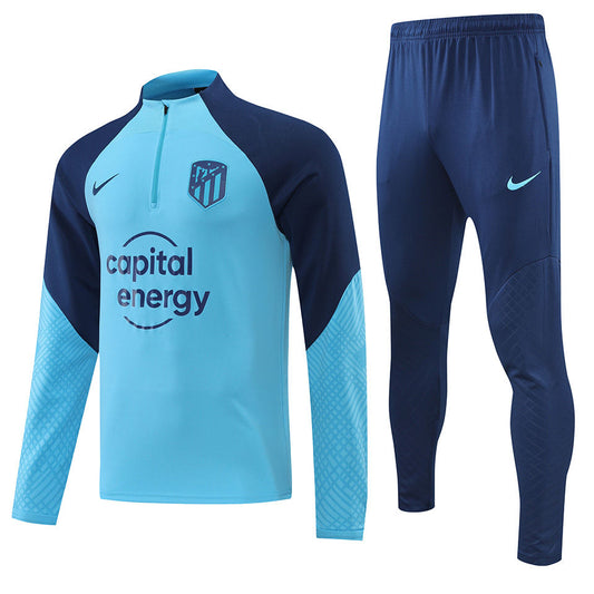 Atletico Madrid Blue Halfzip Tracksuit 22/23