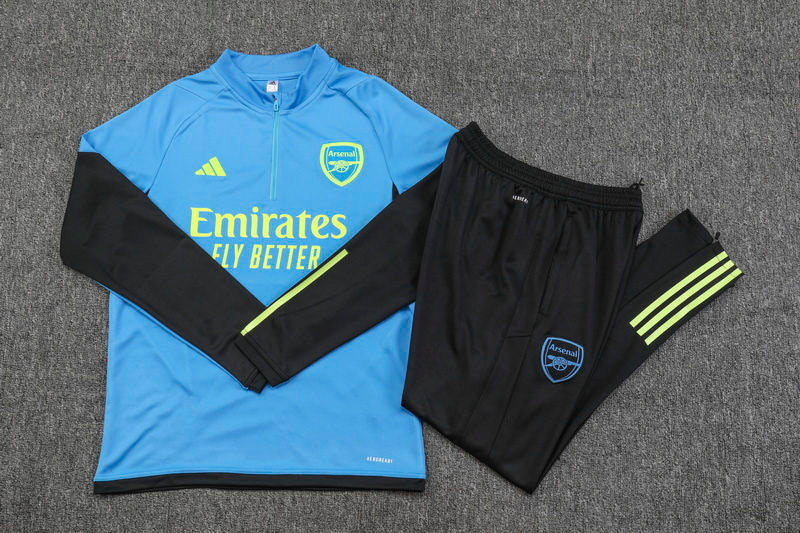 Arsenal Light Blue Halfzip Tracksuit 23/24