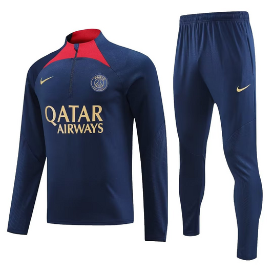 PSG Blue Halfzip Tracksuit 23/24