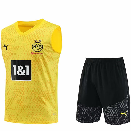 Dortmund Yellow Short Training Set No Sleeves 23/24