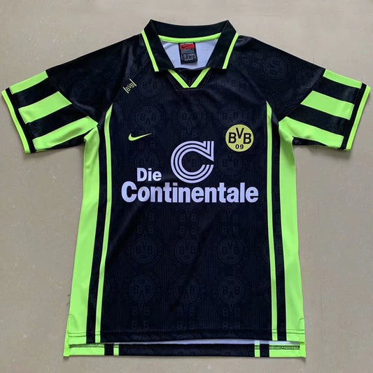 Dortmund Retro Black Away Kit 1996/97