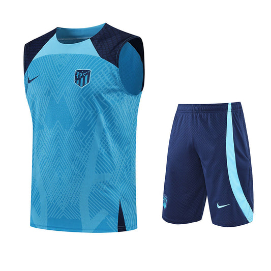 Atletico Madrid Blue Short Training Set No Sleeve 22/23