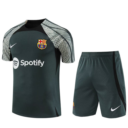 Barcelona Dark Green Short Training Set 23/24