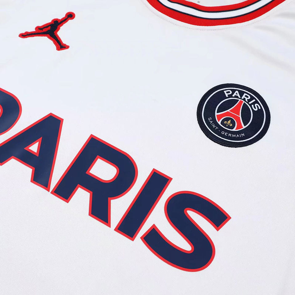 PSG White Short Training Set No Sleeves 22/23