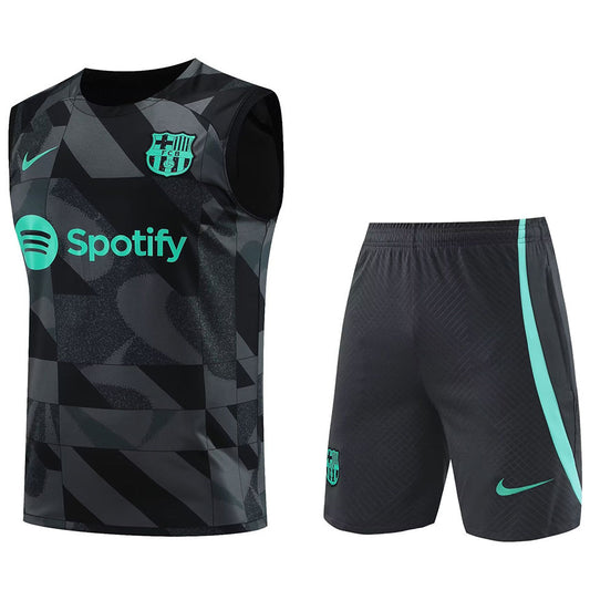 Barcelona Grey Short Training Set No Sleeve 23/24