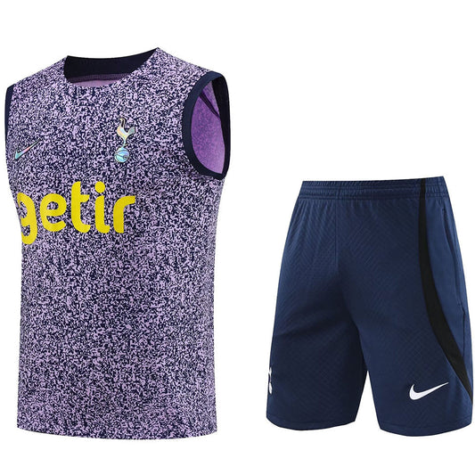 Tottenham Purple Short Training Set No Sleeves 23/24