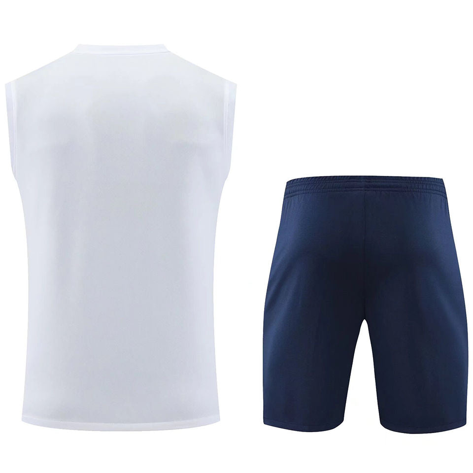 RB Leipzig White Short Training Set No Sleeves 23/24