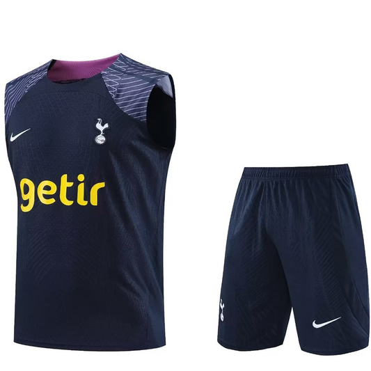 Tottenham Sapphire Blue Short Training Set No Sleeves 23/24