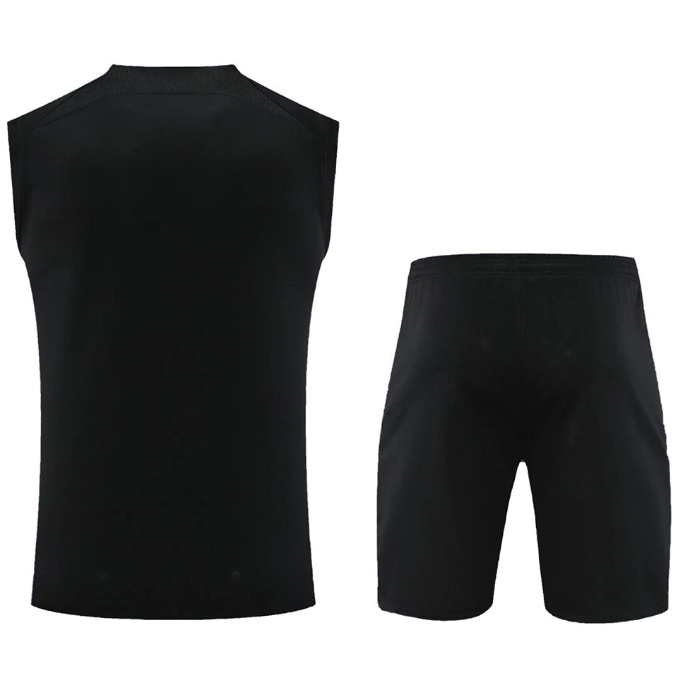 PSG Black Short Training Set No Sleeves 23/24