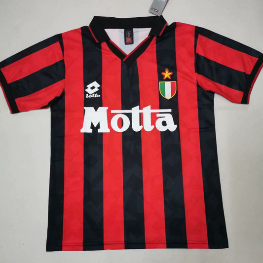 Ac Milan Retro Home Kit 1993/94