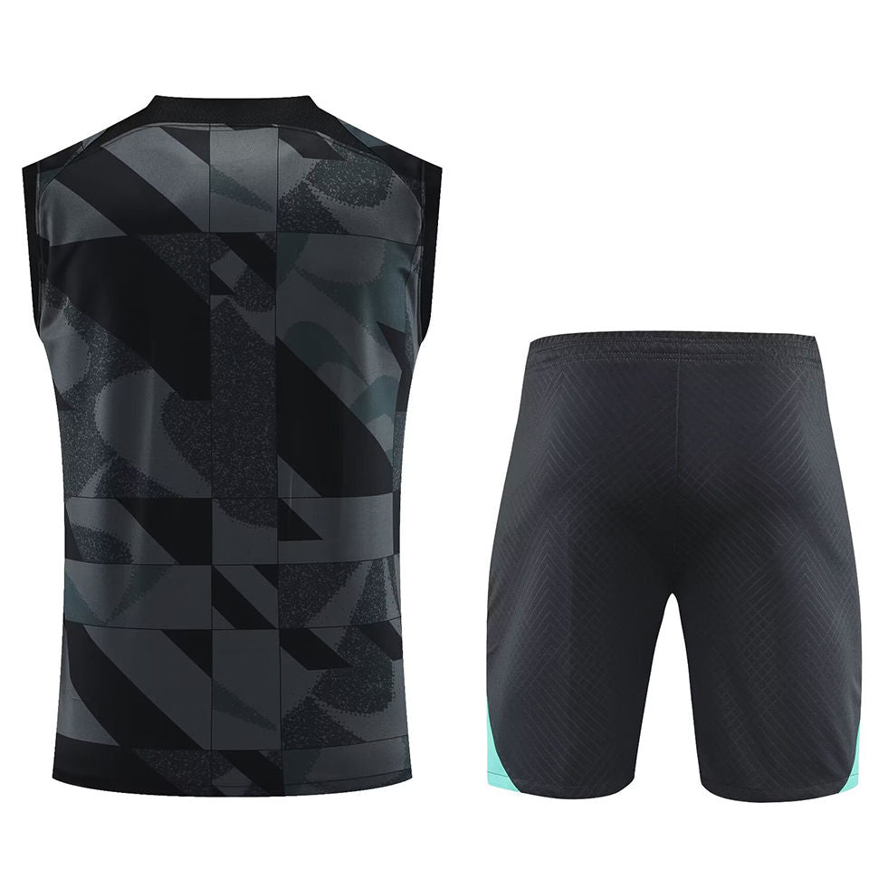 Barcelona Grey Short Training Set No Sleeve 23/24