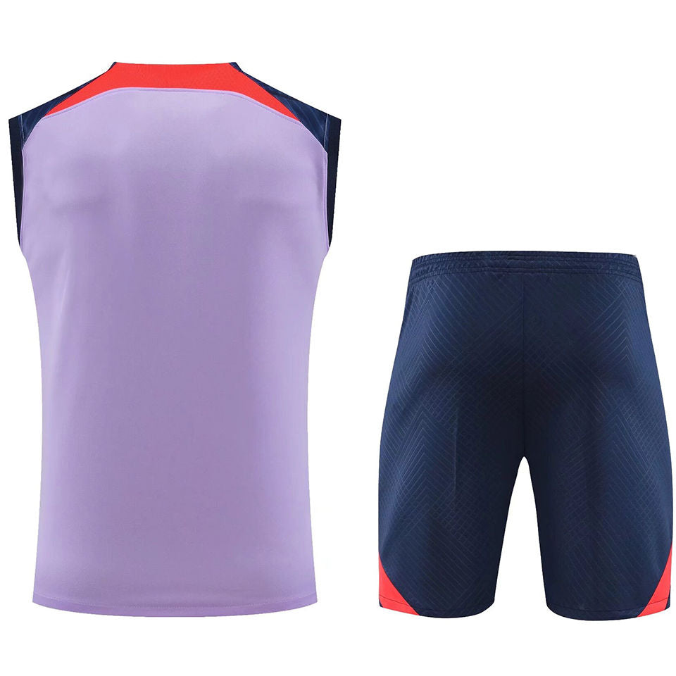 Liverpool Purple Short Training Set No Sleeves 23/24