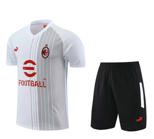 Ac Milan White Short Training Set 23/24