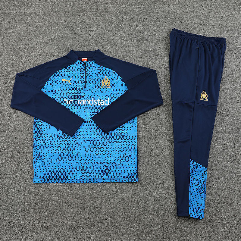 Marseille Blue Halfzip Tracksuit 23/24