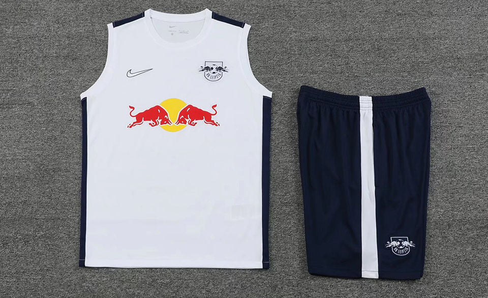 RB Leipzig White Short Training Set No Sleeves 23/24