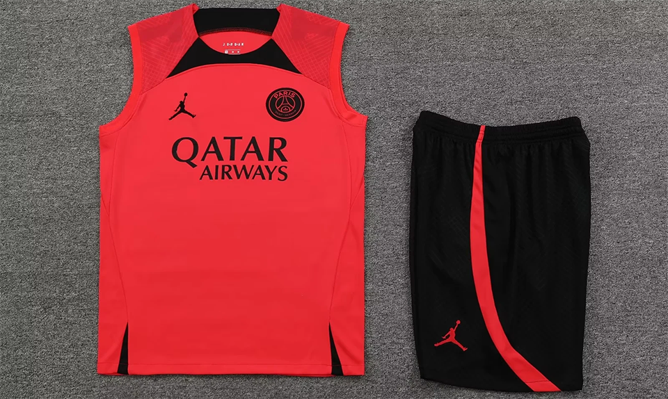 PSG Pink Short Training Set No Sleeves 23/24