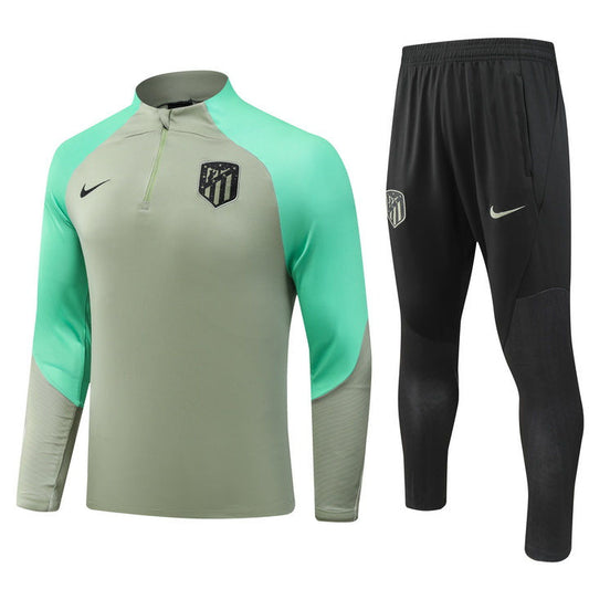 Atletico Madrid Green Halfzip Tracksuit 23/24