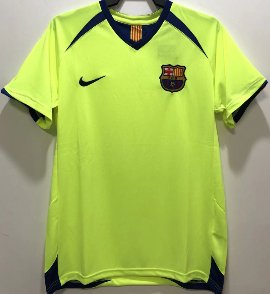 Barcelona Retro Green Away Kit 2005/06