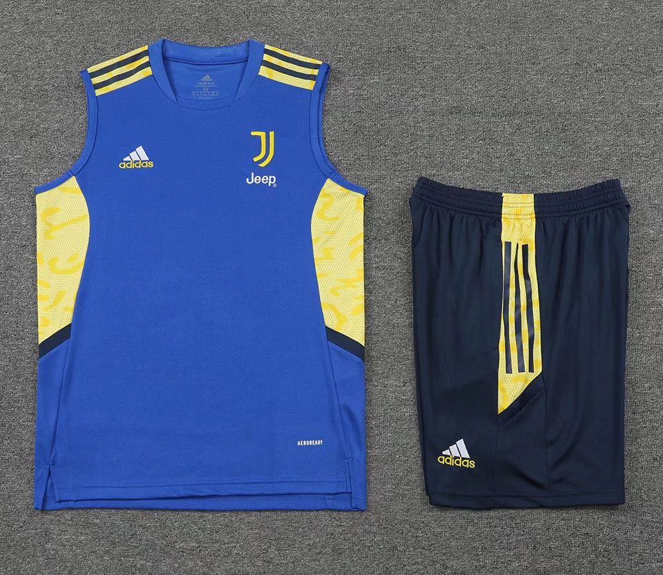 Juventus Royal Blue Short Training Set No Sleeves 22/23