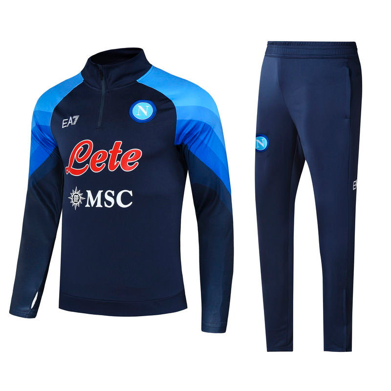 Napoli Sapphire Blue Halfzip Tracksuit 23/24