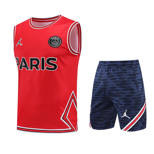 PSG Red Short Training Set No Sleeves 22/23