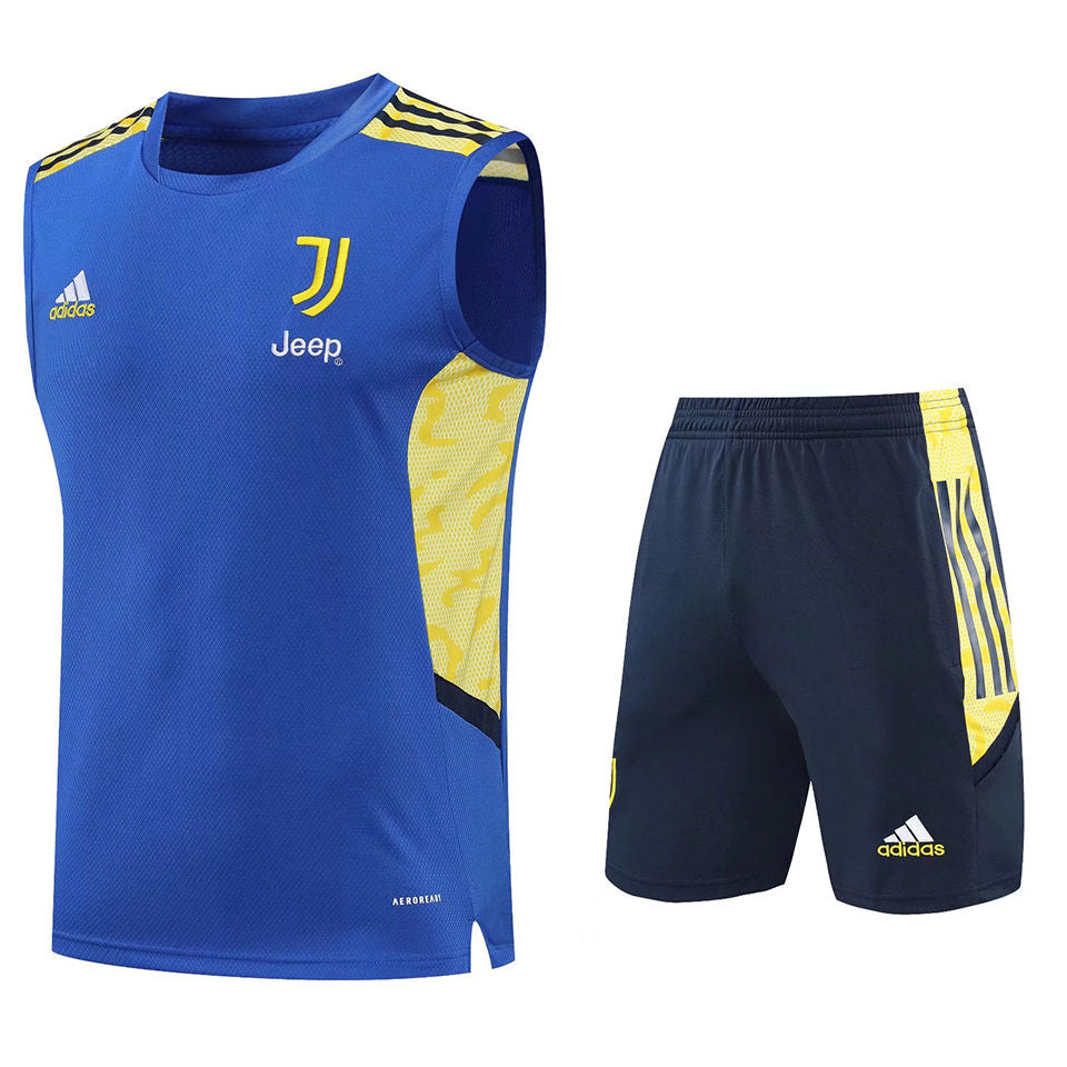 Juventus Royal Blue Short Training Set No Sleeves 22/23