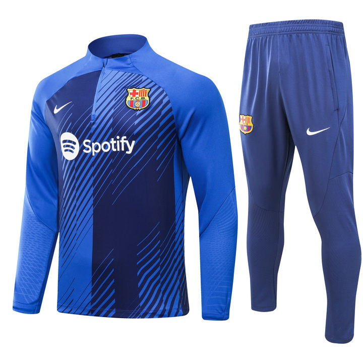 Barcelona Blue Halfzip Tracksuit 23/24