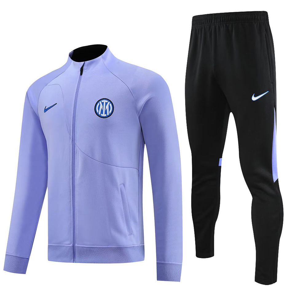 Inter Milan Light Purple Fullzip Jacket Tracksuit 23/24