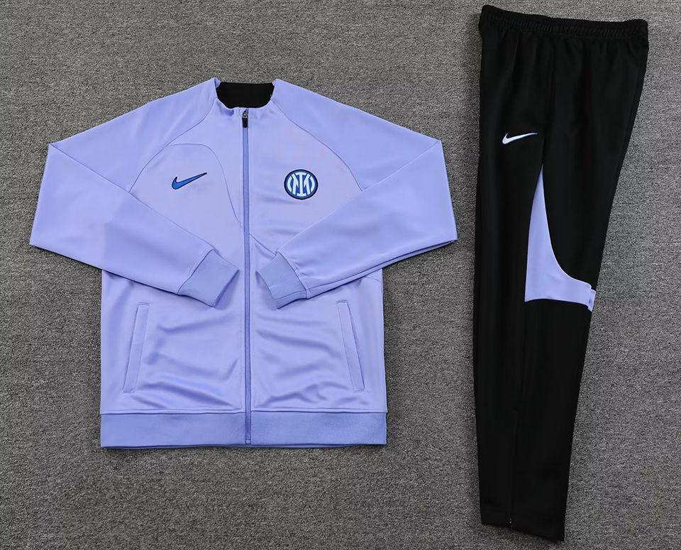 Inter Milan Light Purple Fullzip Jacket Tracksuit 23/24