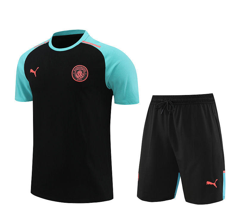 Man City Black Short Training Set 24/25