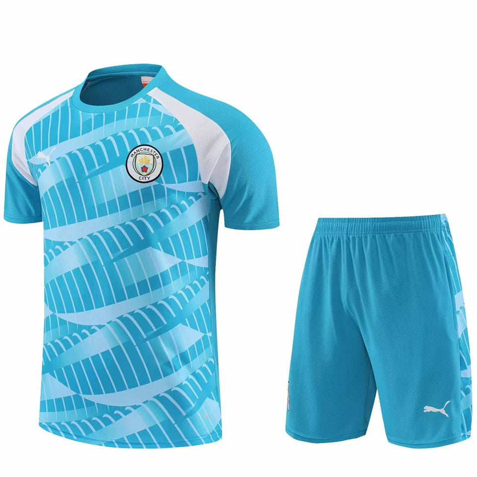 Man City Blue Short Training Set 23/24